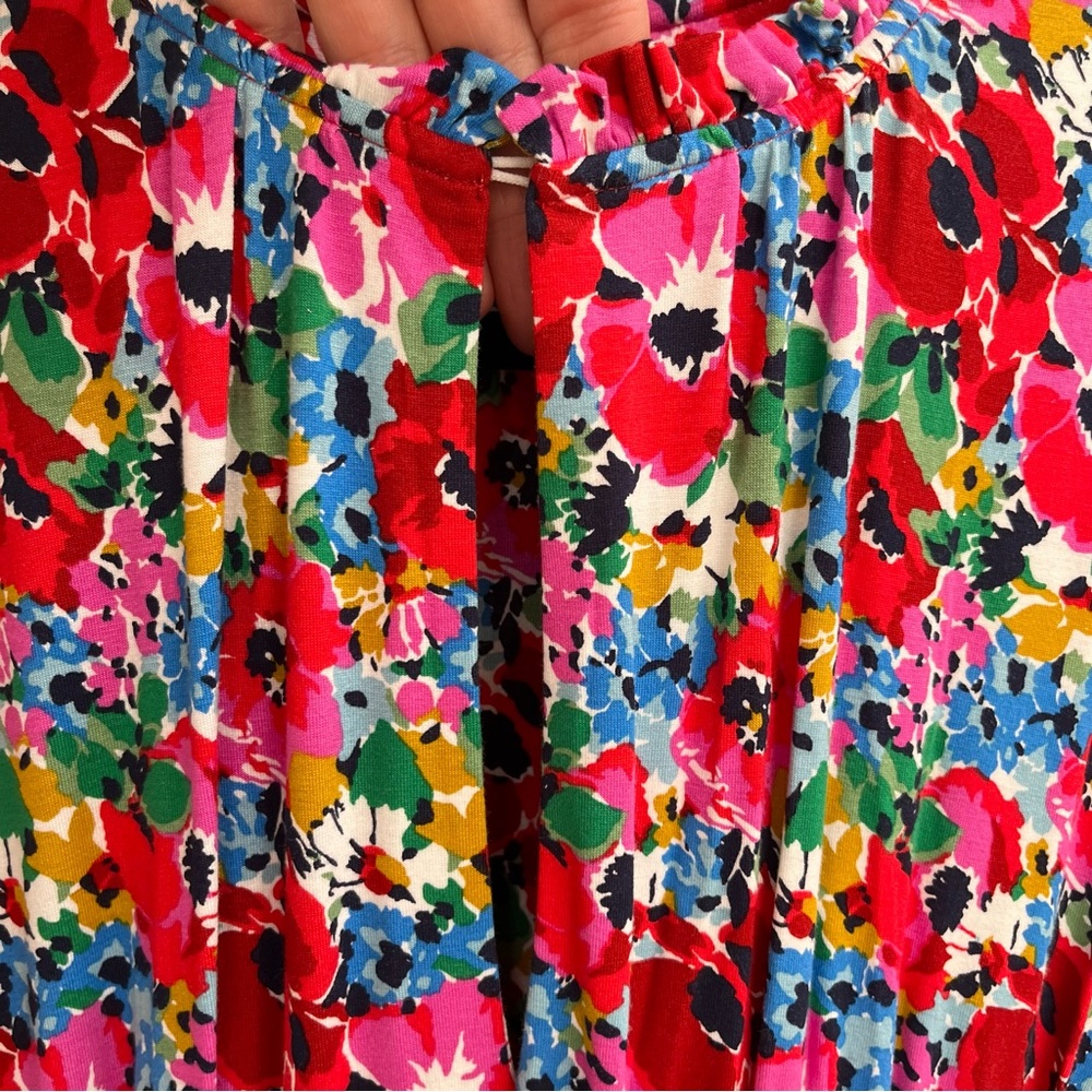 Boden Liv Pleat Detail Midi Dress, Wild Poppy - Picture 16 of 16